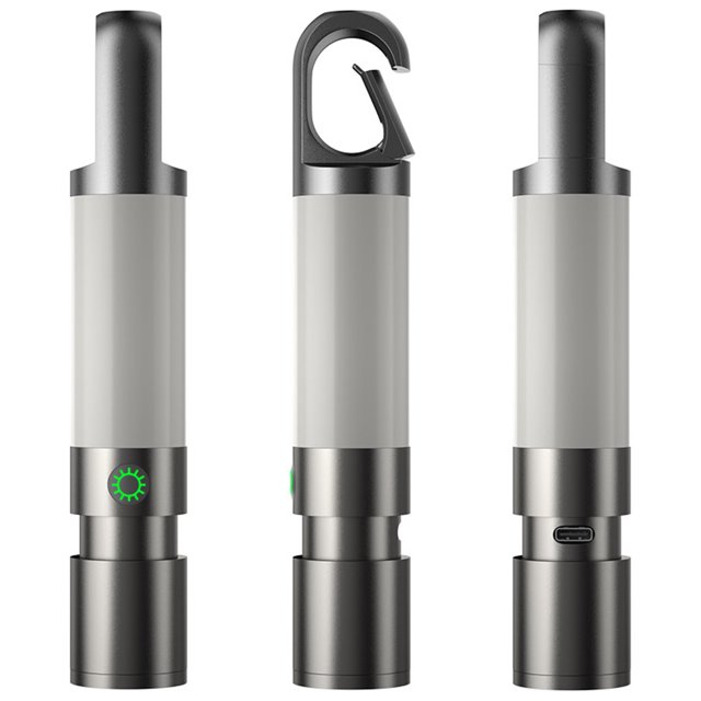 Lámpara Linterna USB para acampar Zoom telescópico Mini gancho trasero 1000LM 1500mAh para exteriores Ndcxsfigh Para estrenar
