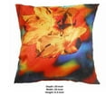 thumbnail image 5 of 20 X 20 Inch Accent Pillow with Hibiscus Digital Print, Set of 2, Beige and Blue- Saltoro Sherpi, 5 of 5
