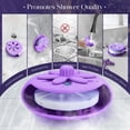 thumbnail image 4 of Plato vaporizador de ducha SHARLOVY Purple con soporte para ventosas, 4 of 7
