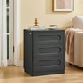 thumbnail image 5 of Nightstand with 3 Drawers, 21.7'' W x 15.8'' D Bedside Table for Bedroom,Living Room,Modern Storage Bedside Table for End Tables, Sofa, Black, 5 of 12