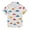 Colorful Umbrellas and Rain Drops, variant on Dailycode Small Short Sleeve Button Down Shirts Rose Leaf Butterfly Casual Shirt 3-10 Years
