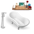 thumbnail image 3 of Tub, Faucet and Tray Set Streamline 62" Clawfoot NH1021BL-120, 3 of 7