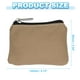 thumbnail image 2 of Uxcell Monedero de 3.54" x 4.72" con cremallera, bolsas organizadoras pequeñas de lona para el hogar, marrón, 2 of 6