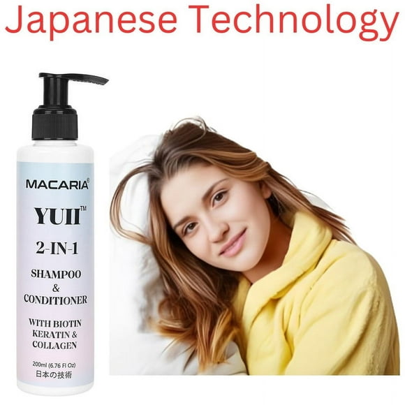 YUII Shampoo & Conditioner With Biotin, Keratin & Collagen for Falling Hair for Frizzy & Fine Hair for Women Suitable For Routine Shampoo For Hair Loss hair Growth Shampoo