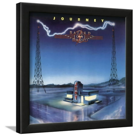Journey Framed - Journey - Raised on Radio, 1986 Framed Poster Wall Art