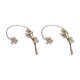 thumbnail image 2 of Pendientes de Clip de Oreja Ajustables con Perlas onlyliua para Mujer, 2 of 7