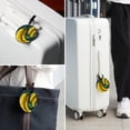 thumbnail image 6 of Banana Set of 2pcs PU Leather Round Suitcase Tags with Privacy Cover and Name ID Tag - Ideal for Travel Luggage, Handbags, Backpacks, School Bags, 6 of 6