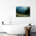 thumbnail image 6 of FCXZI Nature Landscape Canvas Wall Art for Living Room, Forest Mountain Canvas Prints Paintings Room Decor, Cottage Meadow Wildflower Modern Farmhouse Wall Decor  20x16in, 6 of 6