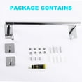 thumbnail image 7 of YDmeet Extendable Towel Rack Wall Mounted 304 Stainless Steel Chrome, Adjustable 14.5-23.6 inch for Bathroom, 7 of 7