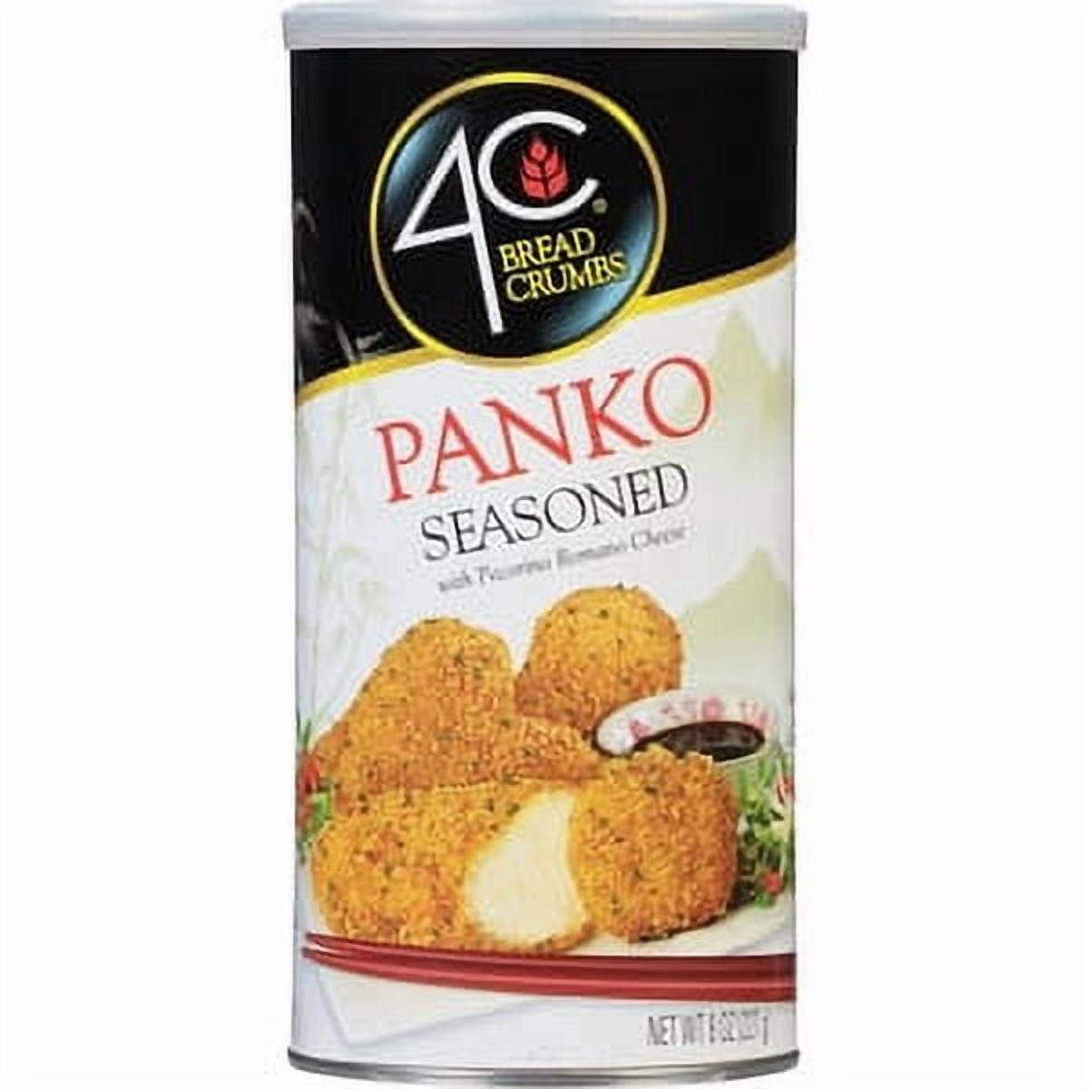 (6 pack) 4C Japanese Style Seasoned Panko Bread Crumbs 8 oz. Canister