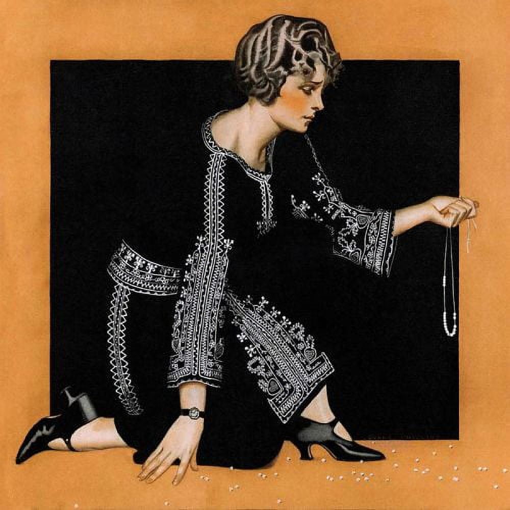 "Broken Pearl Necklace" Painting Print on Canvas