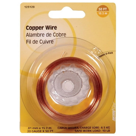 Hillman 50 ft. L Copper 20 Ga. Wire
