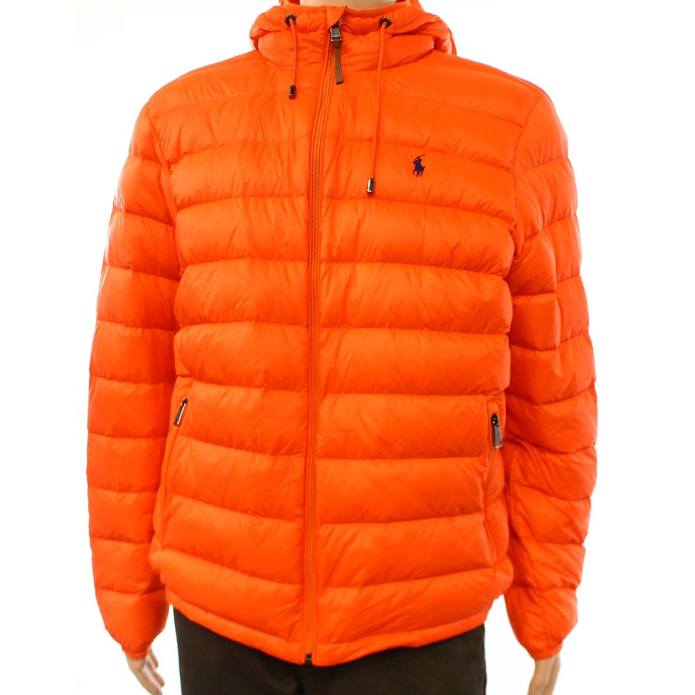 Ralph Lauren Polo Puffer Jacket Polo Ralph Lauren - Polo Ralph Lauren NEW Orange Mens Size XL Zip