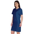 thumbnail image 2 of Inkmeso Womens Plain Shift Dress Short Sleeve Regular Fit Cotton Jersey Tshirt Dress, 2 of 7