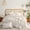 Khaki, variant on 3 Pieces Khaki Striped Comforter Set Vertical Stripes Pattern Bedding Set Farmhouse Breathable Durable Soft Queen Quilt Set for All Season