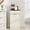 Ancient White,Black, variant on 10-Gallon Woodgrain Tilt-Out Trash Can Cabinet, Wave-Textured Drawer & Pull-Out Bin, Multipurpose Kitchen/Bath Organizer, Walnut