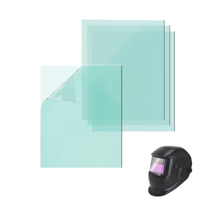 Funda para casco de soldadura Dalekay, 4,5 x 5,25 pulgadas, 10 unidades, transparente