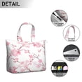 thumbnail image 3 of Flower Women's Large Weekend Travel Bag Moving Canvas Handbag Thick Double Layer Beach Weekend Travel Unisex Hospital Maternity Delivery with Toiletry Waterproof, 3 of 5
