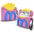 thumbnail image 1 of Funda protectora de silicona para Airpods 1 y 2, funda de silicona suave para Airpods Box, bonita funda protectora suave para Airpod con llavero de patatas fritas JAMW Sencillez, 1 of 5