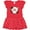 Red with Polka Dots, variant on Inktastic Feliz Navidad Poinsettia Girls Toddler Dress