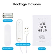 Geeni Smart WiFi Water Leak Detector & Sensor, 80dB Alarm for Basement, Kitchen, Bathroom, White