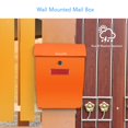 thumbnail image 3 of SereneLife SLMAB35 Boîte aux Lettres à Verrouillage Sécurisé, Orange, 3 of 7