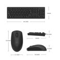 thumbnail image 2 of BRIGHTFUFU Wireless Keyboard Mouse Combo Black Durable Ergonomic 2.4g Wireless Keyboard for Computer Use, 2 of 8