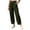 *Army Green, variant on VBVC Women's Elastic Waist Curved Hem Pants , Casual Stretchy Joggers For Women , Ladies' Wide Leg Trousers with Pockets, S-2XL