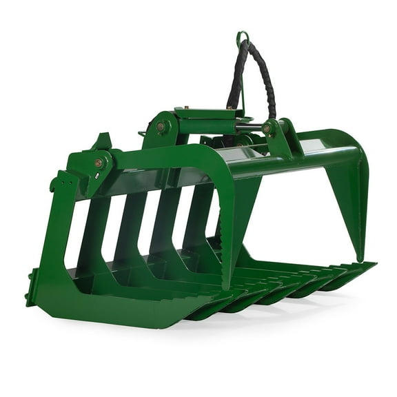 Titan Attachments 48" Grade 50 Economy Series Root Grapple Bucket Fits John Deere Hook and Pin Connection