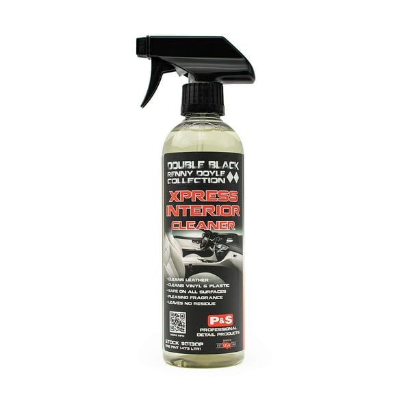 P & S PROFESSIONAL DETAIL PRODUCTS - Xpress Interior Cleaner - All-in-One Solution for Safely Removing Traffic Marks, Dirt, Grease, and Oil; Works on Leather, Vinyl, and Plastic; Fresh Scent - 1 Pint