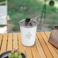 thumbnail image 2 of Vasos para Con Tapa Paja 350ML Metal Acero Inoxidable Adultos Picnic Camping Al Aire Libre, 2 of 9