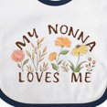 thumbnail image 4 of Inktastic My Nonna Loves Me Boys or Girls Baby Bib, 4 of 4