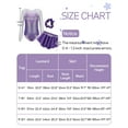 thumbnail image 3 of FEOYA Gymnastics Leotards for Girls Long Sleeve Kid Sparkly Dance Unitards Athletic Ballet Outfit with Skirt Hairband 3 Piece 5-6 Years Purple, 3 of 6