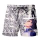 thumbnail image 1 of Pantalones cortos con estampado 3D de Anime para hombre, Shorts holgados informales, cómodos para correr, para vacaciones y playa Fivean unisex, 1 of 2