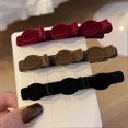 thumbnail image 5 of Crushed Hair Clip Barrettes Nonslip Duckbill Clip Forehead Headwear For Thick Curly Hair Styling Decorative H, 5 of 5