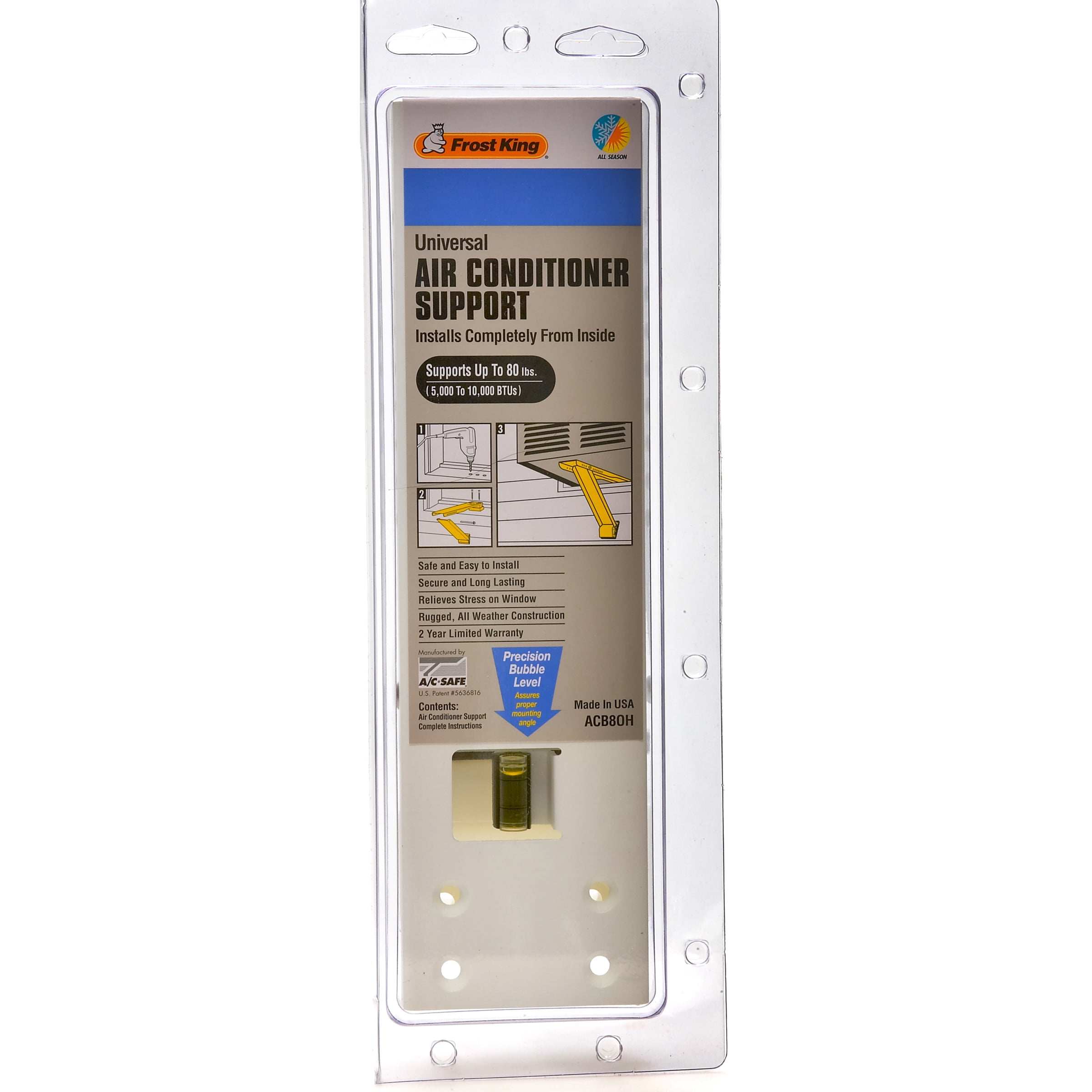 Frost King Acb80h 80 Lb Small Air Conditioner Support Bracket Frost King Acb80h 80 Lb Small Air Conditioner Support Bracket