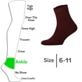 thumbnail image 3 of Cosyfeel Diabetic Socks men Loose Diabetic Ankle Socks - Bamboo Socks For Men Seamless Toe and Non-binding Top, 4 Pairs Soft Cozy Diabetics Neuropathy Socks For men, 3 of 7