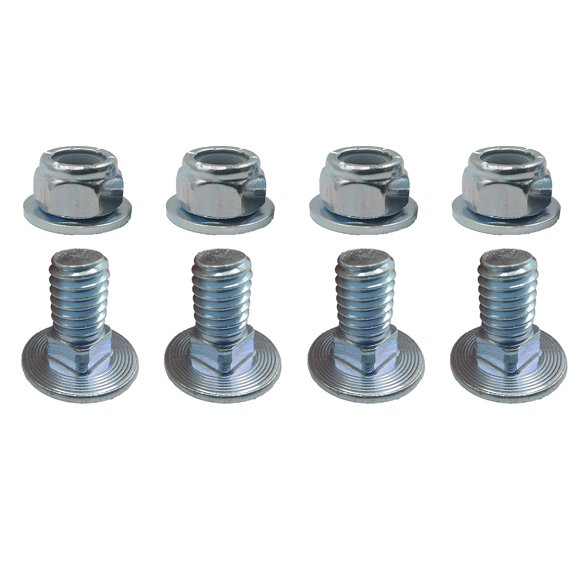 Missiscily 4-Pack 784-5581A (5/16-18) 5/8"" Carriage Bolts Nuts kit fits MTD Shave Plate Scraper Bar 790-00120-0637 Snow blowers
