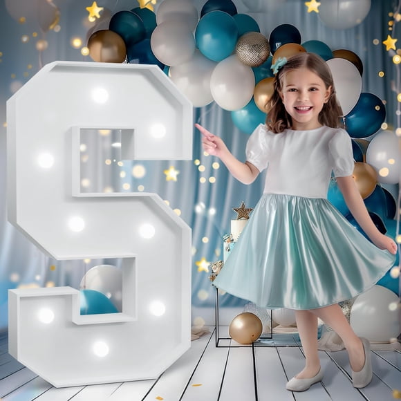 Letras para marquesina Bugame de 90 cm de alto, color blanco frío, iluminadas en forma de S