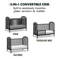 thumbnail image 4 of DaVinci Beau 3-in-1 Convertible Crib, Ebony, 4 of 9