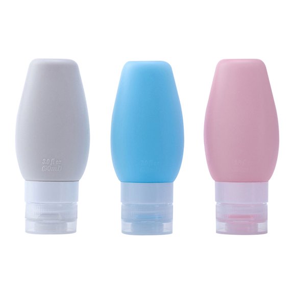 3 Pcs Toiletries Container Travel Carry Mini Refillable Containers