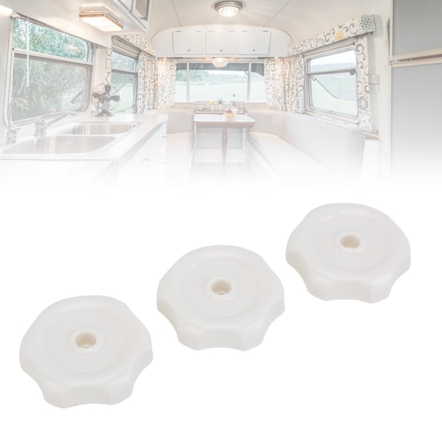Bouton de Fenêtre et de Ventilation pour VR Durable Résistant aux Intempéries Poignée de Remplacement en Plastique ABS pour Camping-Cars et Remorques 3 Pcs