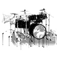 thumbnail image 2 of CafePress - Drum Set Graffiti Mug - 11 oz Ceramic Mug - Novelty Coffee Tea Cup, 2 of 3