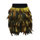 thumbnail image 2 of Gibobby faldas largas de mujer casuales Falda corta de medio cuerpo con plumas para mujer, ropa para el escenario europea y americana(Amarillo， M), 2 of 4