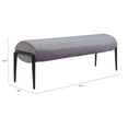thumbnail image 3 of Glatt Bench Gray Bench, Modern Style, Seats up to 2, Plywood, Indoor Living, 3 of 8