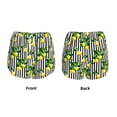 thumbnail image 6 of Goofa Lemons on Striped Printed Women 2 in 1 Running Shorts,Quick Dry Athletic Workout Shorts,High Waisted Athletic Shorts with Liner Pockets-Medium, 6 of 9