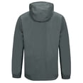 thumbnail image 2 of Little Donkey Andy Men's High-Performance Waterproof Rain Jacket Ultra Lightweight Outdoor Rain Coat Shell for Golf Grey L, 2 of 7