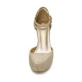 thumbnail image 4 of BURUDANI Women's Classy Mary Jane Double Ankle Strap Almond Toe High Heel Pumps Shoes, 4 of 6