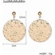 thumbnail image 2 of Heytea Hammered Round Disc Dangle Earrings Polished Circle Drop Earrings For Women Girls Jewelry Gold -, 2 of 5