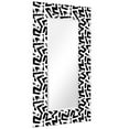 thumbnail image 4 of "Intertwined" 72"x36" Rectangular Beveled Leaner Mirror on Free Floating Reverse Printed Tempered Art Glass, 4 of 12